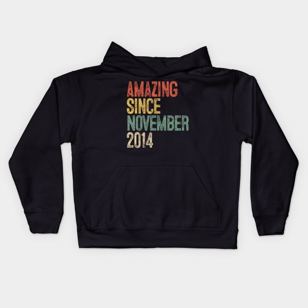 Amazing Since November 2014 5th Birthday Gift 5 Year Old Kids Hoodie by rhondamoller87